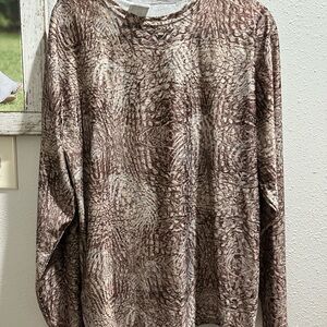Xotic Camo Shirt Brown Patterned Long Sleeve Shirt